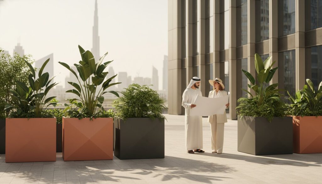 Outdoor Planters for Commercial Spaces in the UAE: The 2026 Professional Guide