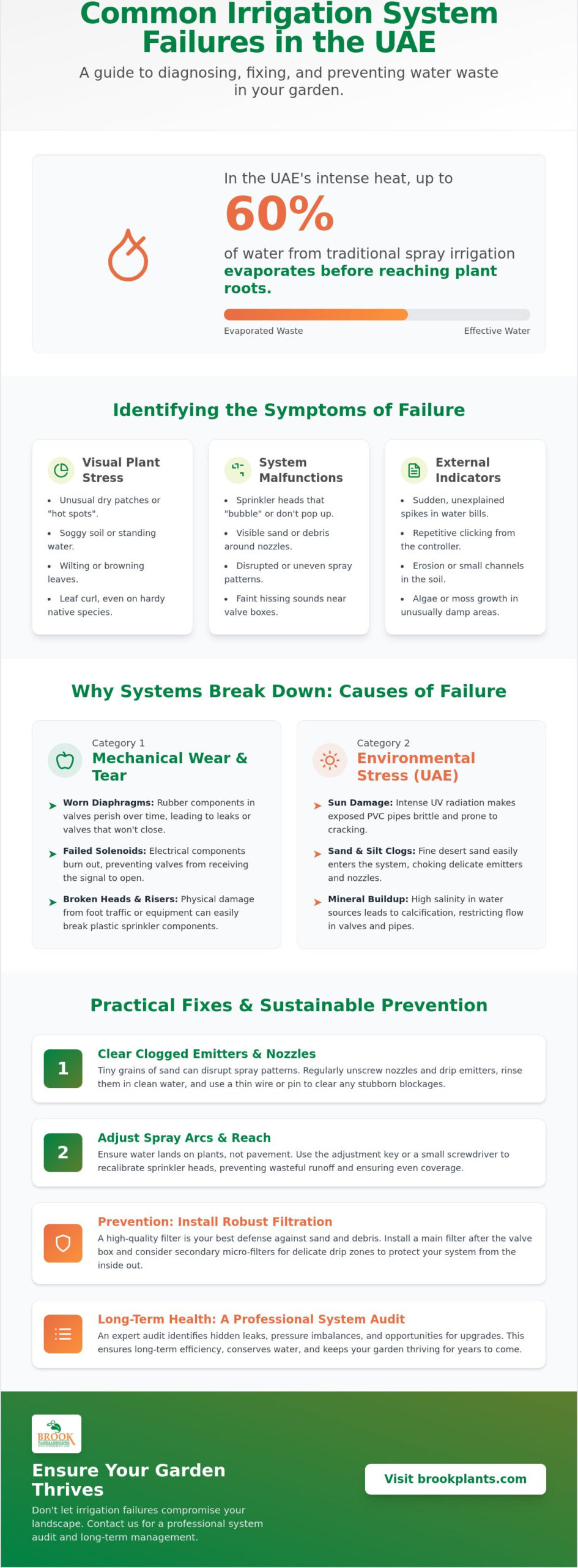Common Irrigation System Failures and Fixes: A Guide for UAE Landscapes